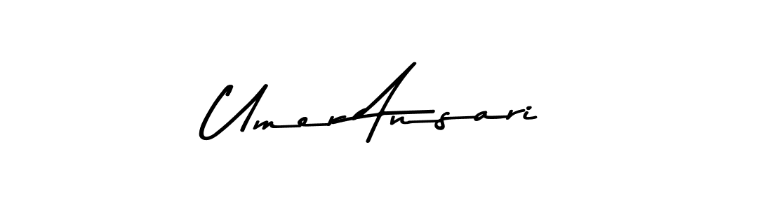 Make a short Umer Ansari signature style. Manage your documents anywhere anytime using Asem Kandis PERSONAL USE. Create and add eSignatures, submit forms, share and send files easily. Umer Ansari signature style 9 images and pictures png