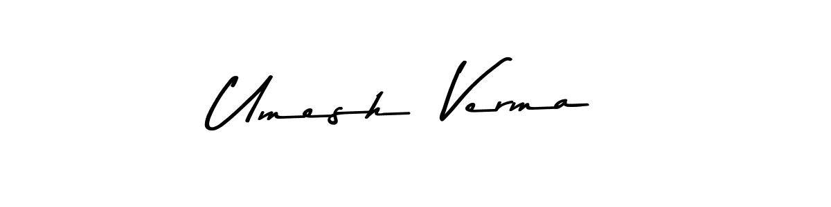 You should practise on your own different ways (Asem Kandis PERSONAL USE) to write your name (Umesh  Verma) in signature. don't let someone else do it for you. Umesh  Verma signature style 9 images and pictures png