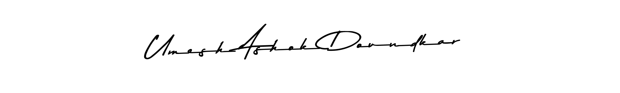 This is the best signature style for the Umesh Ashok Doundkar name. Also you like these signature font (Asem Kandis PERSONAL USE). Mix name signature. Umesh Ashok Doundkar signature style 9 images and pictures png