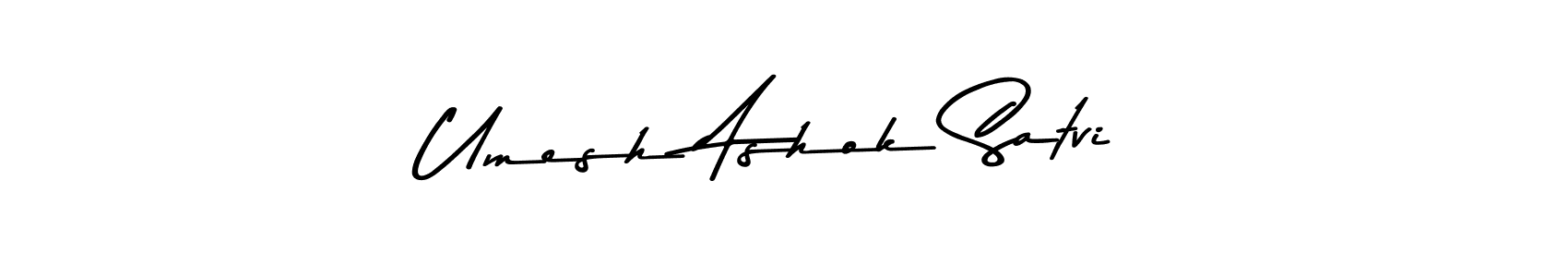 Make a beautiful signature design for name Umesh Ashok Satvi. Use this online signature maker to create a handwritten signature for free. Umesh Ashok Satvi signature style 9 images and pictures png