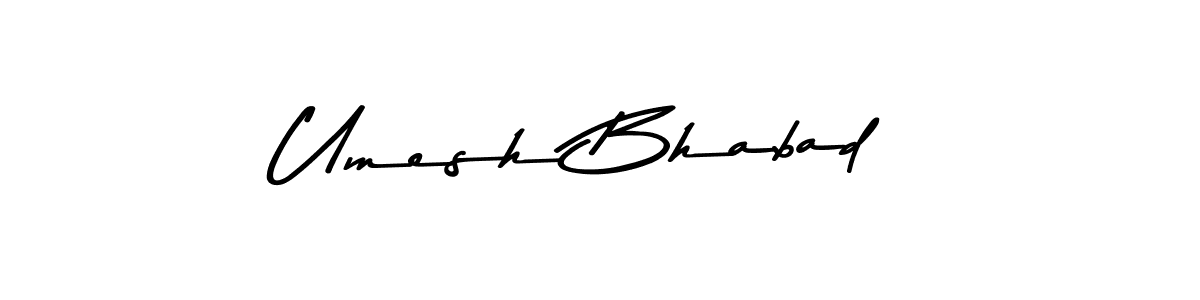 Use a signature maker to create a handwritten signature online. With this signature software, you can design (Asem Kandis PERSONAL USE) your own signature for name Umesh Bhabad. Umesh Bhabad signature style 9 images and pictures png