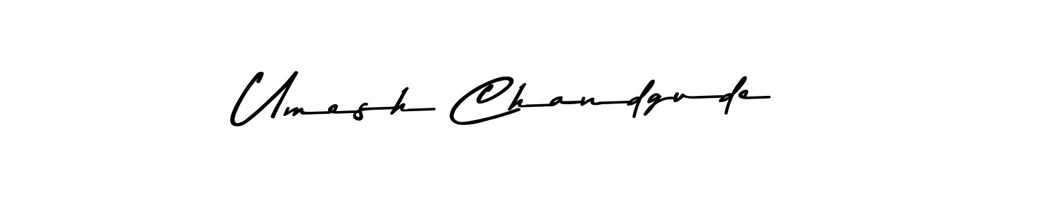 Use a signature maker to create a handwritten signature online. With this signature software, you can design (Asem Kandis PERSONAL USE) your own signature for name Umesh Chandgude. Umesh Chandgude signature style 9 images and pictures png