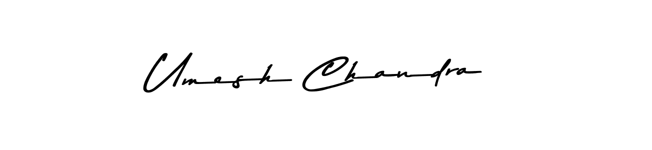 Design your own signature with our free online signature maker. With this signature software, you can create a handwritten (Asem Kandis PERSONAL USE) signature for name Umesh Chandra. Umesh Chandra signature style 9 images and pictures png