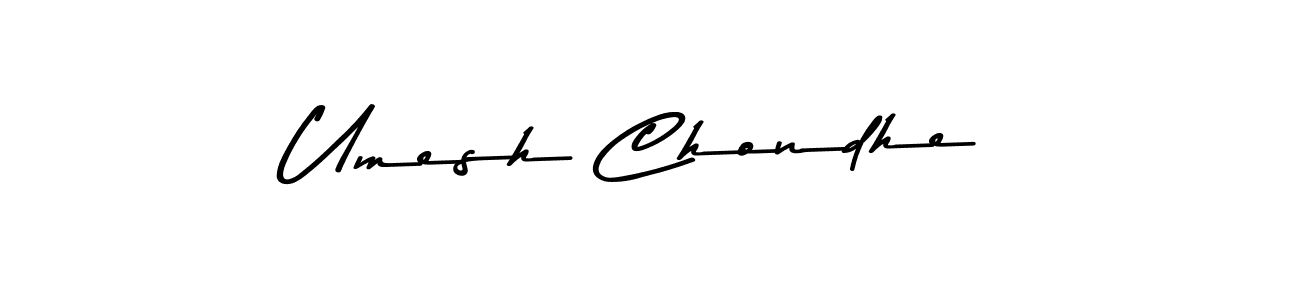 Design your own signature with our free online signature maker. With this signature software, you can create a handwritten (Asem Kandis PERSONAL USE) signature for name Umesh Chondhe. Umesh Chondhe signature style 9 images and pictures png