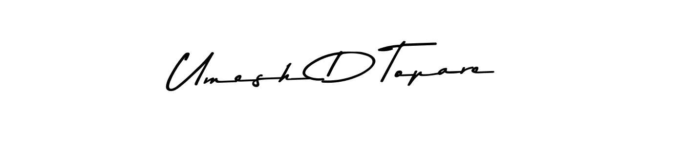 This is the best signature style for the Umesh D Topare name. Also you like these signature font (Asem Kandis PERSONAL USE). Mix name signature. Umesh D Topare signature style 9 images and pictures png