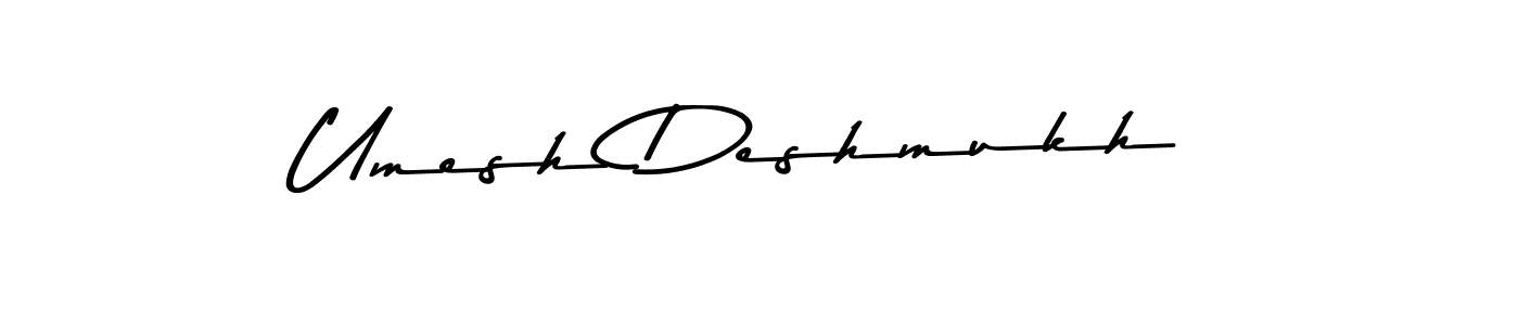 How to make Umesh Deshmukh signature? Asem Kandis PERSONAL USE is a professional autograph style. Create handwritten signature for Umesh Deshmukh name. Umesh Deshmukh signature style 9 images and pictures png