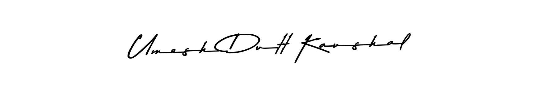 Use a signature maker to create a handwritten signature online. With this signature software, you can design (Asem Kandis PERSONAL USE) your own signature for name Umesh Dutt Kaushal. Umesh Dutt Kaushal signature style 9 images and pictures png