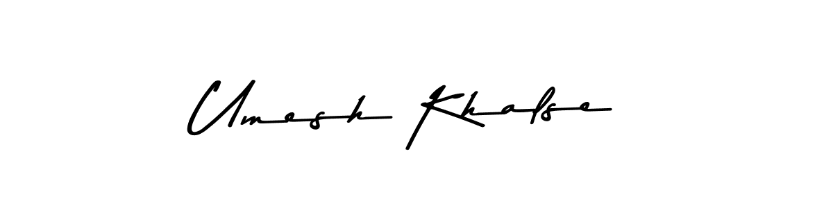 Here are the top 10 professional signature styles for the name Umesh Khalse. These are the best autograph styles you can use for your name. Umesh Khalse signature style 9 images and pictures png