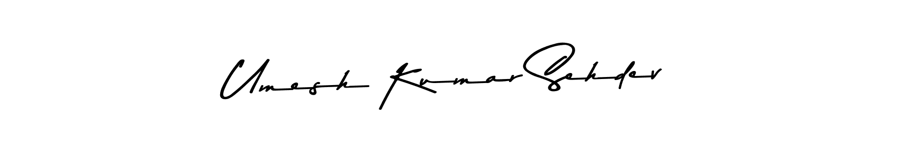 Also we have Umesh Kumar Sehdev name is the best signature style. Create professional handwritten signature collection using Asem Kandis PERSONAL USE autograph style. Umesh Kumar Sehdev signature style 9 images and pictures png