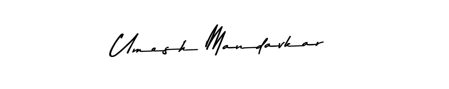 Umesh Mandavkar stylish signature style. Best Handwritten Sign (Asem Kandis PERSONAL USE) for my name. Handwritten Signature Collection Ideas for my name Umesh Mandavkar. Umesh Mandavkar signature style 9 images and pictures png