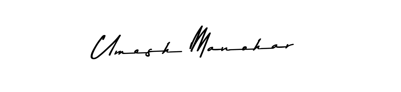 Make a beautiful signature design for name Umesh Manohar. Use this online signature maker to create a handwritten signature for free. Umesh Manohar signature style 9 images and pictures png