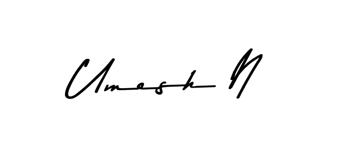 Also we have Umesh N name is the best signature style. Create professional handwritten signature collection using Asem Kandis PERSONAL USE autograph style. Umesh N signature style 9 images and pictures png
