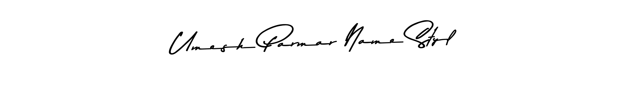 Use a signature maker to create a handwritten signature online. With this signature software, you can design (Asem Kandis PERSONAL USE) your own signature for name Umesh Parmar Name Styl. Umesh Parmar Name Styl signature style 9 images and pictures png