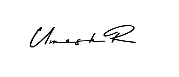 Make a beautiful signature design for name Umesh R. Use this online signature maker to create a handwritten signature for free. Umesh R signature style 9 images and pictures png