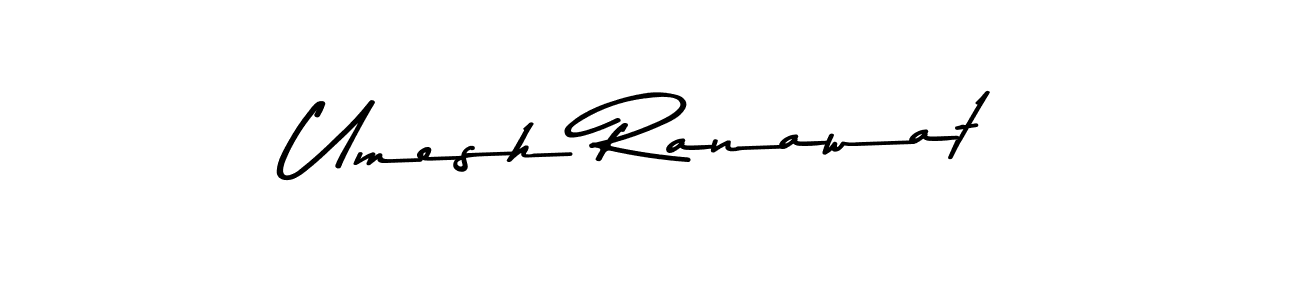 Use a signature maker to create a handwritten signature online. With this signature software, you can design (Asem Kandis PERSONAL USE) your own signature for name Umesh Ranawat. Umesh Ranawat signature style 9 images and pictures png