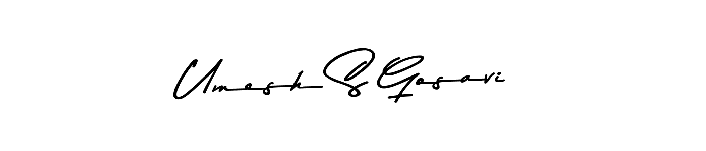 Make a beautiful signature design for name Umesh S Gosavi. Use this online signature maker to create a handwritten signature for free. Umesh S Gosavi signature style 9 images and pictures png