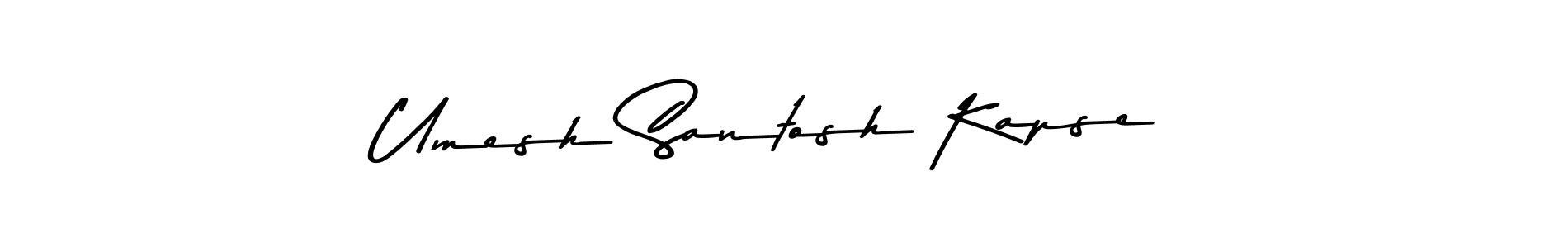 Umesh Santosh Kapse stylish signature style. Best Handwritten Sign (Asem Kandis PERSONAL USE) for my name. Handwritten Signature Collection Ideas for my name Umesh Santosh Kapse. Umesh Santosh Kapse signature style 9 images and pictures png