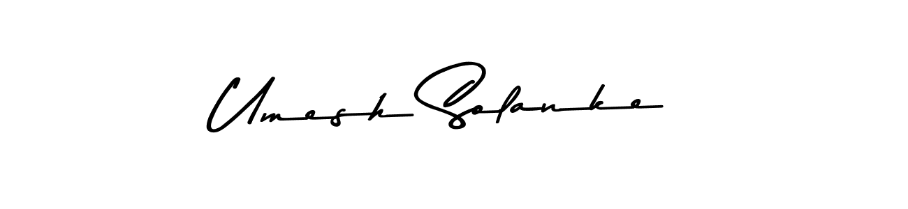 Design your own signature with our free online signature maker. With this signature software, you can create a handwritten (Asem Kandis PERSONAL USE) signature for name Umesh Solanke. Umesh Solanke signature style 9 images and pictures png