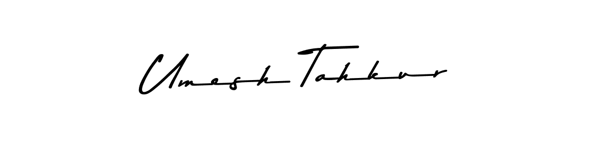 Create a beautiful signature design for name Umesh Tahkur. With this signature (Asem Kandis PERSONAL USE) fonts, you can make a handwritten signature for free. Umesh Tahkur signature style 9 images and pictures png