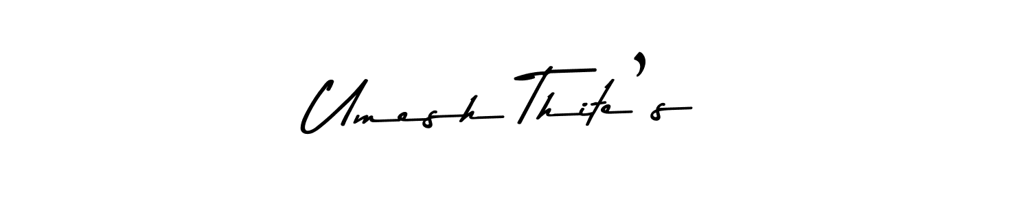 Use a signature maker to create a handwritten signature online. With this signature software, you can design (Asem Kandis PERSONAL USE) your own signature for name Umesh Thite’s. Umesh Thite’s signature style 9 images and pictures png