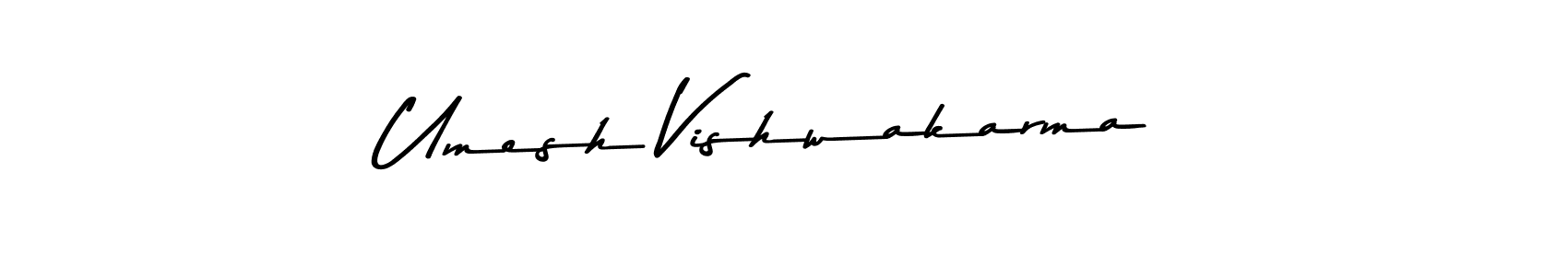 Make a beautiful signature design for name Umesh Vishwakarma. With this signature (Asem Kandis PERSONAL USE) style, you can create a handwritten signature for free. Umesh Vishwakarma signature style 9 images and pictures png