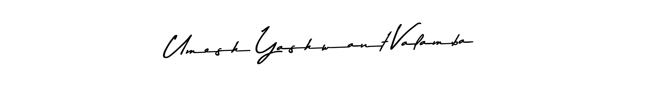 Umesh Yashwant Valamba stylish signature style. Best Handwritten Sign (Asem Kandis PERSONAL USE) for my name. Handwritten Signature Collection Ideas for my name Umesh Yashwant Valamba. Umesh Yashwant Valamba signature style 9 images and pictures png