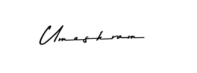 You should practise on your own different ways (Asem Kandis PERSONAL USE) to write your name (Umeshram) in signature. don't let someone else do it for you. Umeshram signature style 9 images and pictures png