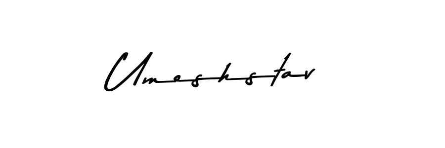 Create a beautiful signature design for name Umeshstav. With this signature (Asem Kandis PERSONAL USE) fonts, you can make a handwritten signature for free. Umeshstav signature style 9 images and pictures png