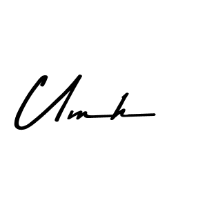 How to make Umh signature? Asem Kandis PERSONAL USE is a professional autograph style. Create handwritten signature for Umh name. Umh signature style 9 images and pictures png