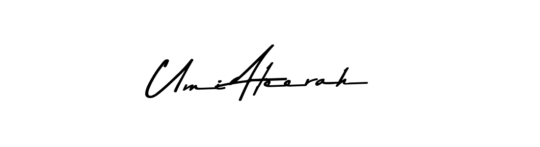 Make a beautiful signature design for name Umi Ateerah. Use this online signature maker to create a handwritten signature for free. Umi Ateerah signature style 9 images and pictures png