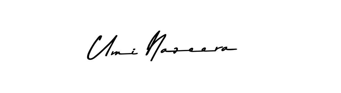 Make a beautiful signature design for name Umi Nazeera. With this signature (Asem Kandis PERSONAL USE) style, you can create a handwritten signature for free. Umi Nazeera signature style 9 images and pictures png