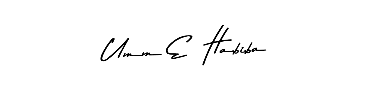 Also we have Umm E  Habiba name is the best signature style. Create professional handwritten signature collection using Asem Kandis PERSONAL USE autograph style. Umm E  Habiba signature style 9 images and pictures png
