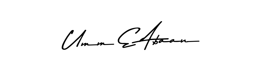 Make a beautiful signature design for name Umm E Abaan. Use this online signature maker to create a handwritten signature for free. Umm E Abaan signature style 9 images and pictures png