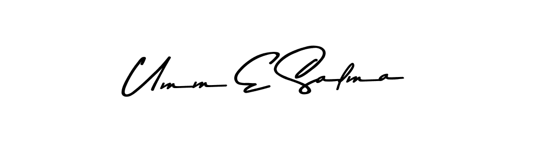 Make a beautiful signature design for name Umm E Salma. With this signature (Asem Kandis PERSONAL USE) style, you can create a handwritten signature for free. Umm E Salma signature style 9 images and pictures png