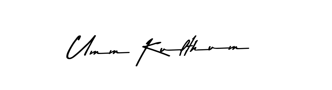How to make Umm Kulthum name signature. Use Asem Kandis PERSONAL USE style for creating short signs online. This is the latest handwritten sign. Umm Kulthum signature style 9 images and pictures png