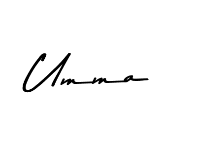 Umma stylish signature style. Best Handwritten Sign (Asem Kandis PERSONAL USE) for my name. Handwritten Signature Collection Ideas for my name Umma. Umma signature style 9 images and pictures png