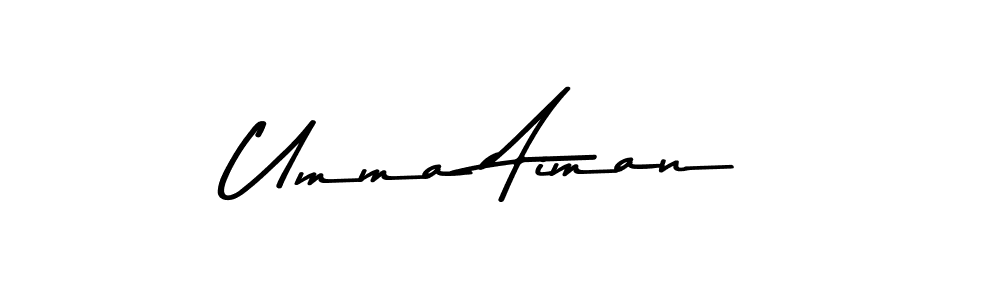 Similarly Asem Kandis PERSONAL USE is the best handwritten signature design. Signature creator online .You can use it as an online autograph creator for name Umma Aiman. Umma Aiman signature style 9 images and pictures png
