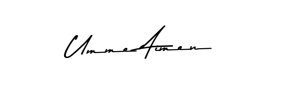 Make a beautiful signature design for name Umme Aimen. Use this online signature maker to create a handwritten signature for free. Umme Aimen signature style 9 images and pictures png
