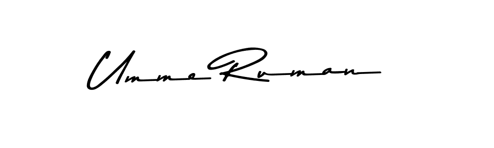 This is the best signature style for the Umme Ruman name. Also you like these signature font (Asem Kandis PERSONAL USE). Mix name signature. Umme Ruman signature style 9 images and pictures png