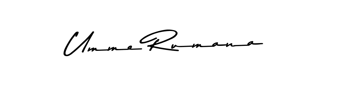 Also You can easily find your signature by using the search form. We will create Umme Rumana name handwritten signature images for you free of cost using Asem Kandis PERSONAL USE sign style. Umme Rumana signature style 9 images and pictures png