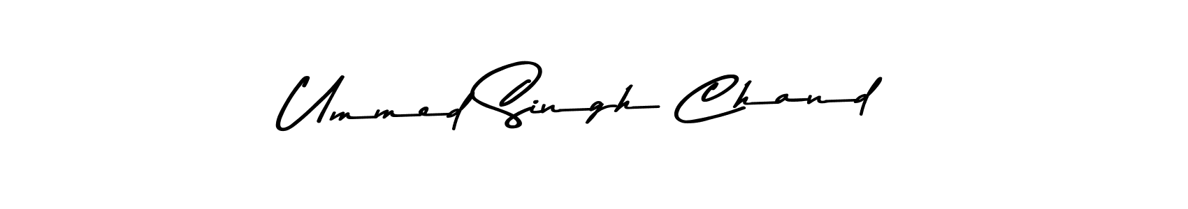 Create a beautiful signature design for name Ummed Singh Chand. With this signature (Asem Kandis PERSONAL USE) fonts, you can make a handwritten signature for free. Ummed Singh Chand signature style 9 images and pictures png