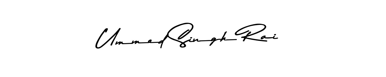 Make a beautiful signature design for name Ummed Singh Rai. With this signature (Asem Kandis PERSONAL USE) style, you can create a handwritten signature for free. Ummed Singh Rai signature style 9 images and pictures png