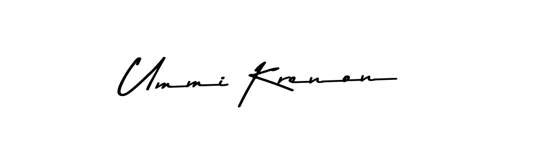 Use a signature maker to create a handwritten signature online. With this signature software, you can design (Asem Kandis PERSONAL USE) your own signature for name Ummi Krenon. Ummi Krenon signature style 9 images and pictures png