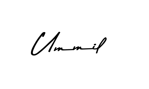 Make a beautiful signature design for name Ummil. With this signature (Asem Kandis PERSONAL USE) style, you can create a handwritten signature for free. Ummil signature style 9 images and pictures png