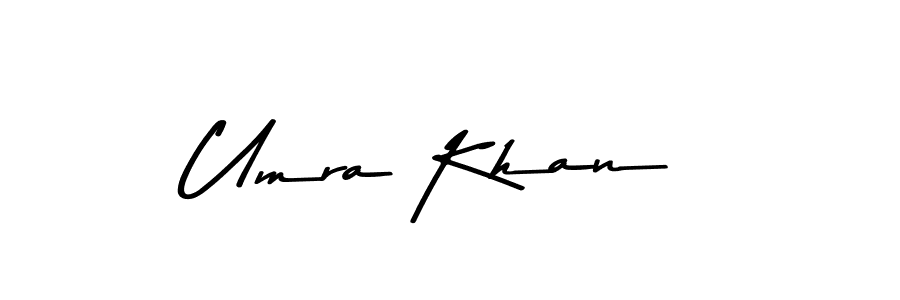 Use a signature maker to create a handwritten signature online. With this signature software, you can design (Asem Kandis PERSONAL USE) your own signature for name Umra Khan. Umra Khan signature style 9 images and pictures png