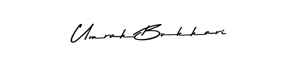 Make a beautiful signature design for name Umrah Bukhari. Use this online signature maker to create a handwritten signature for free. Umrah Bukhari signature style 9 images and pictures png