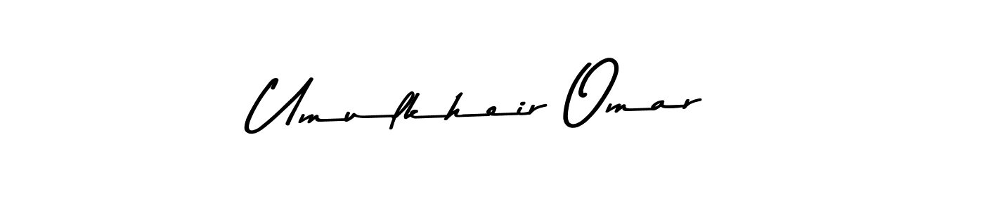 You can use this online signature creator to create a handwritten signature for the name Umulkheir Omar. This is the best online autograph maker. Umulkheir Omar signature style 9 images and pictures png