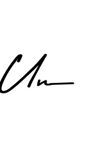 if you are searching for the best signature style for your name Un. so please give up your signature search. here we have designed multiple signature styles  using Asem Kandis PERSONAL USE. Un signature style 9 images and pictures png