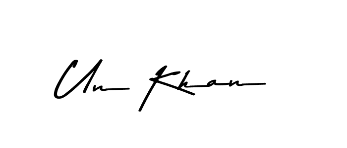 Use a signature maker to create a handwritten signature online. With this signature software, you can design (Asem Kandis PERSONAL USE) your own signature for name Un Khan. Un Khan signature style 9 images and pictures png