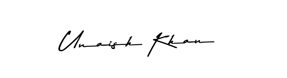 It looks lik you need a new signature style for name Unaish Khan. Design unique handwritten (Asem Kandis PERSONAL USE) signature with our free signature maker in just a few clicks. Unaish Khan signature style 9 images and pictures png